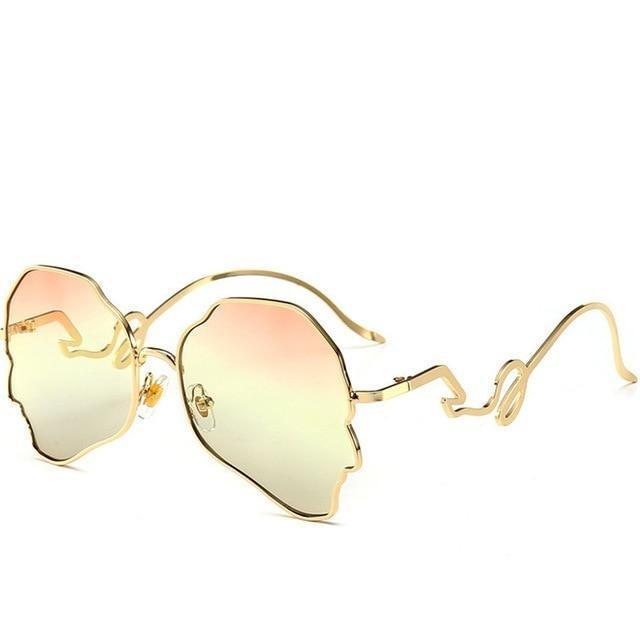 Eccentric Wavy Frame Sunglasses
