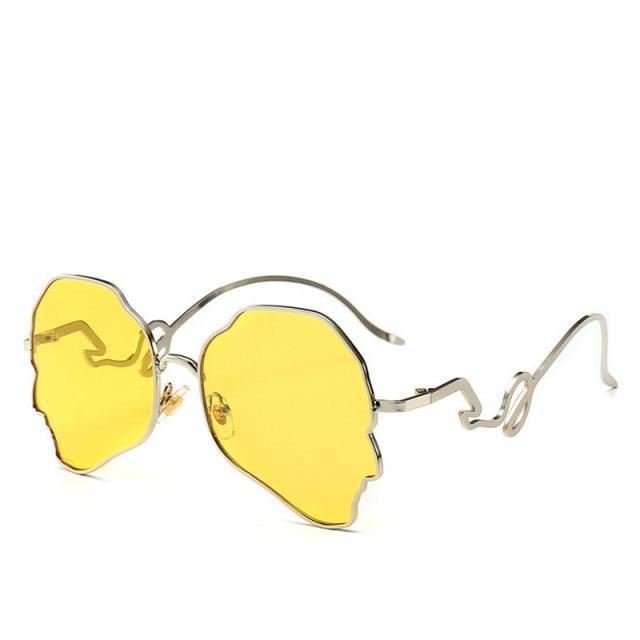 Eccentric Wavy Frame Sunglasses