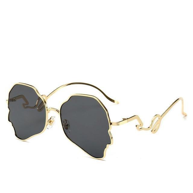 Eccentric Wavy Frame Sunglasses