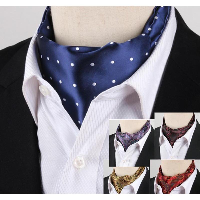Elegant Collection Ascot/Cravat Ties - Multiple Colors & Styles