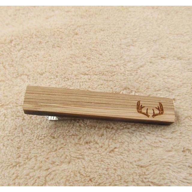 Favorite Animal Collection Wooden Tie Bars/Clips - 7 Styles