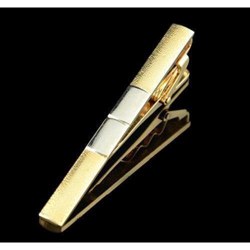 Flashy Tie Bar/Clip With Matching Cufflinks