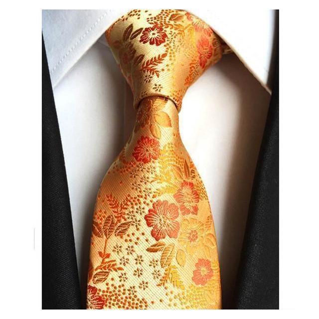 Floral Collection Wide Neckties - 14 Colors & Styles
