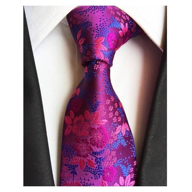 Floral Collection Wide Neckties - 14 Colors & Styles