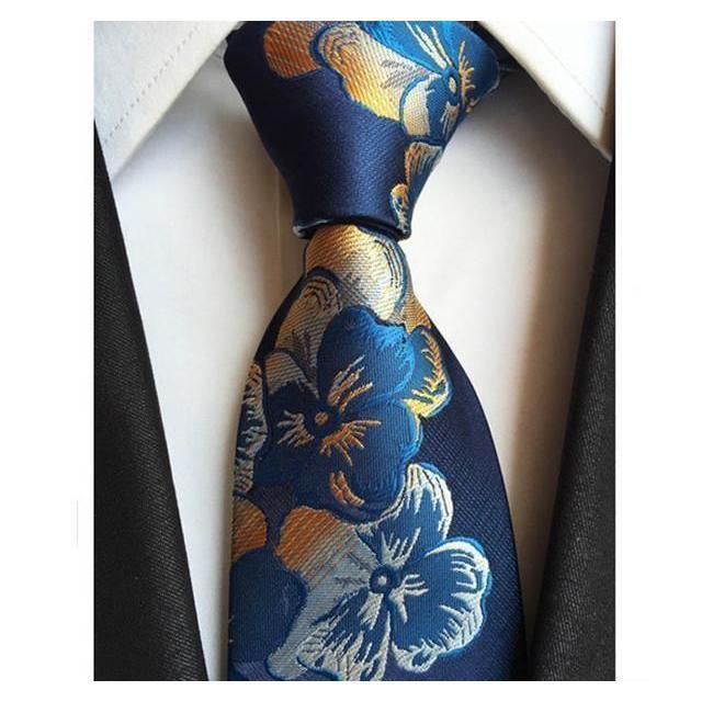 Floral Collection Wide Neckties - 14 Colors & Styles