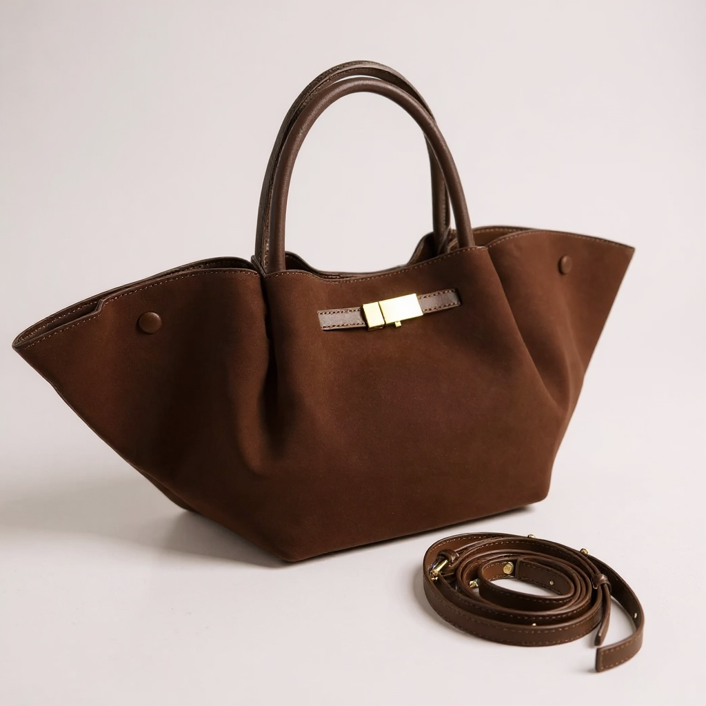 THE MARY SUEDE TOTE BAG