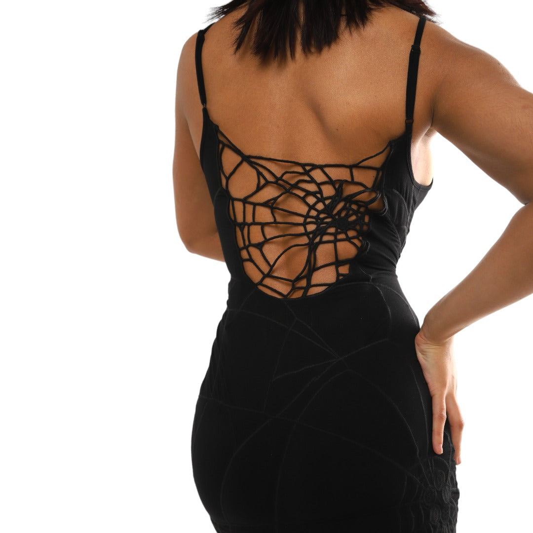 BL CUT WEB ALL OVER ENGRAVED DRESS