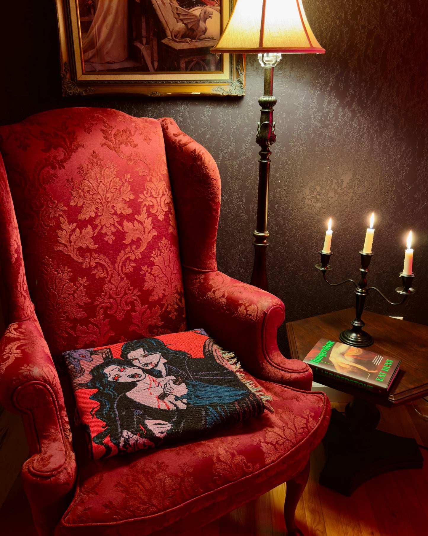 Love Bite - Vampire Romance Woven Blanket