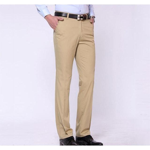 Men's Apricot Slim Fit Dress Pants - Multiple Sizes