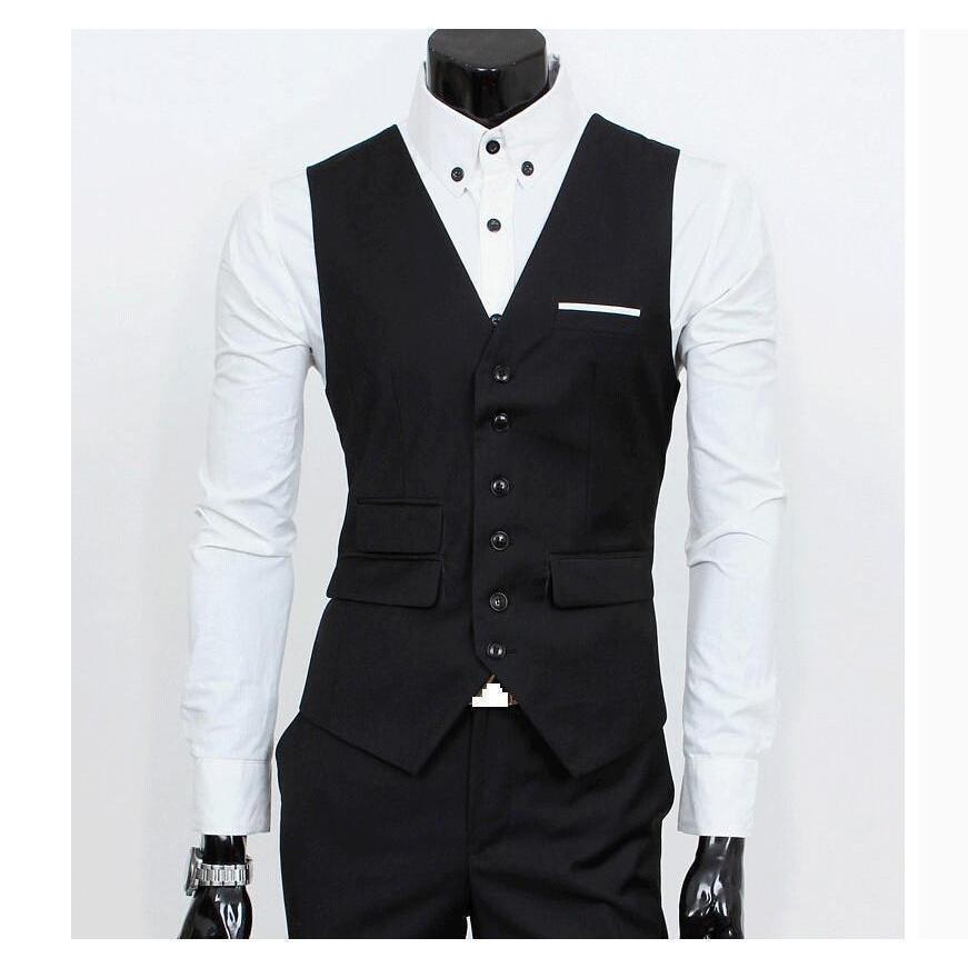 Men's Black One Button Slim Fit Suit - Three Piece