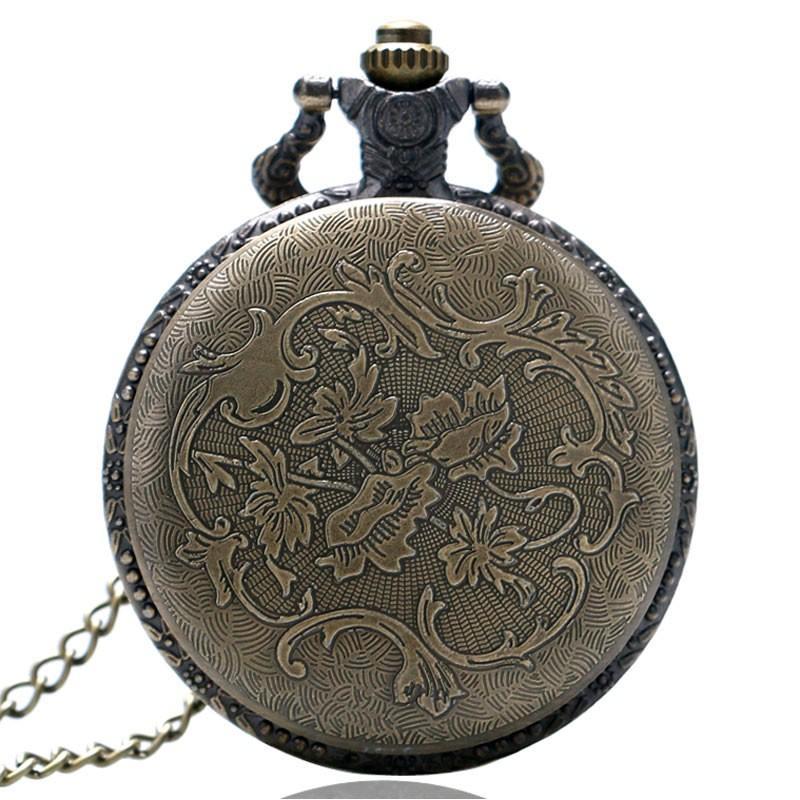 Men's Bronze Truck Themed Pocket Watch