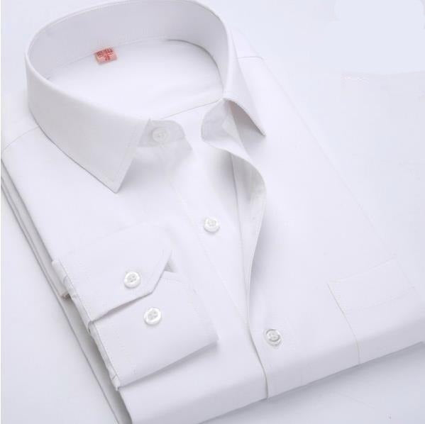 Men's Dark Blue Striped Dress Shirt - Multiple Sizes