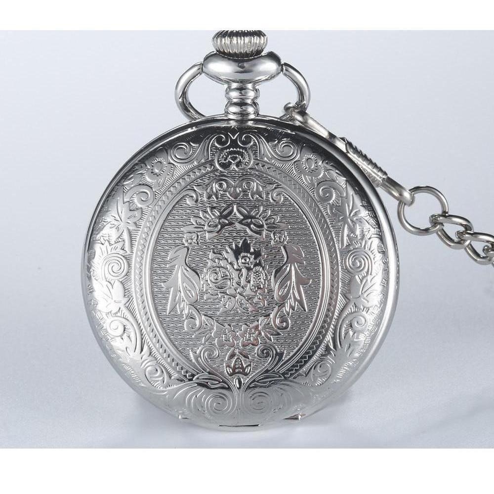 Men's Engraved Pocket Watch