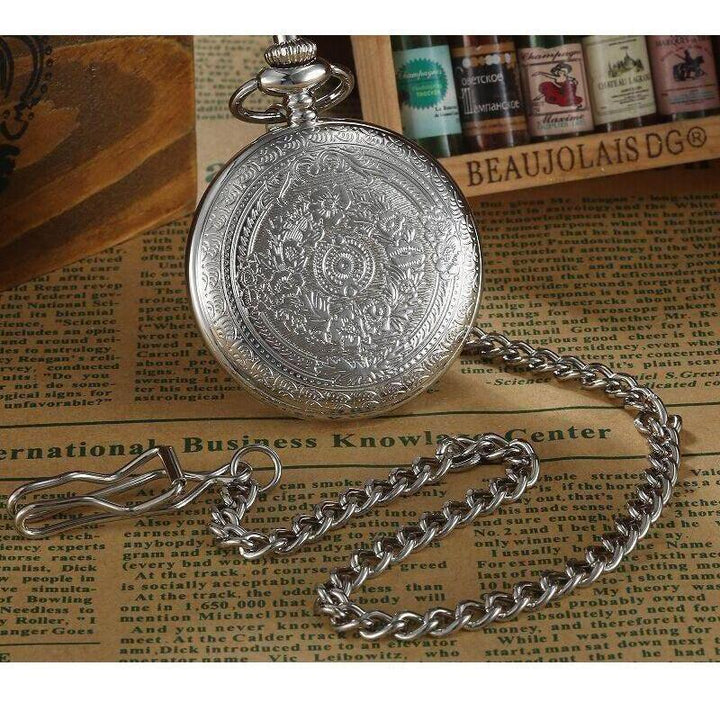 Men's Engraved Pocket Watch