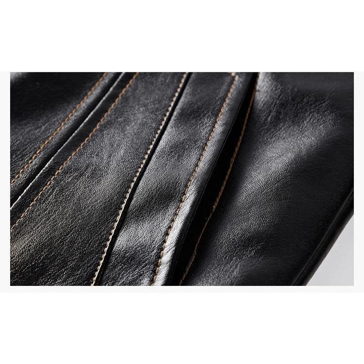 Men's Leather Fleece Jacket - 3 Colors