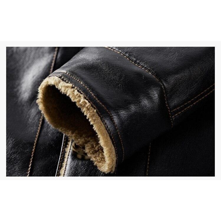 Men's Leather Fleece Jacket - 3 Colors
