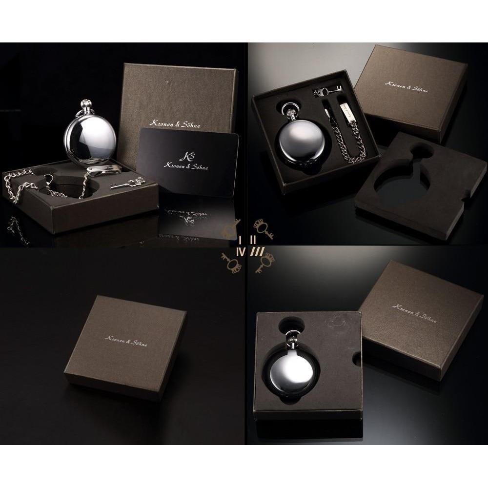 Men's Mechanical Retro Skeleton Collection Pocket Watches - 3 Colors