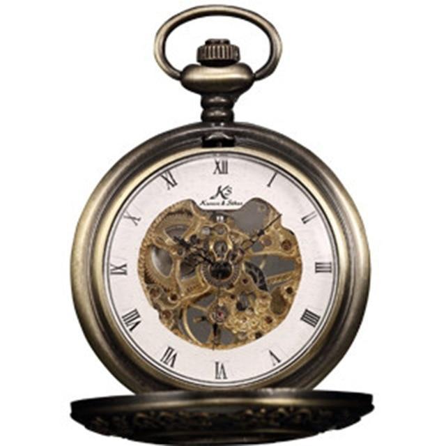 Men's Mechanical Skeleton Collection Pocket Watches - 3 Colors