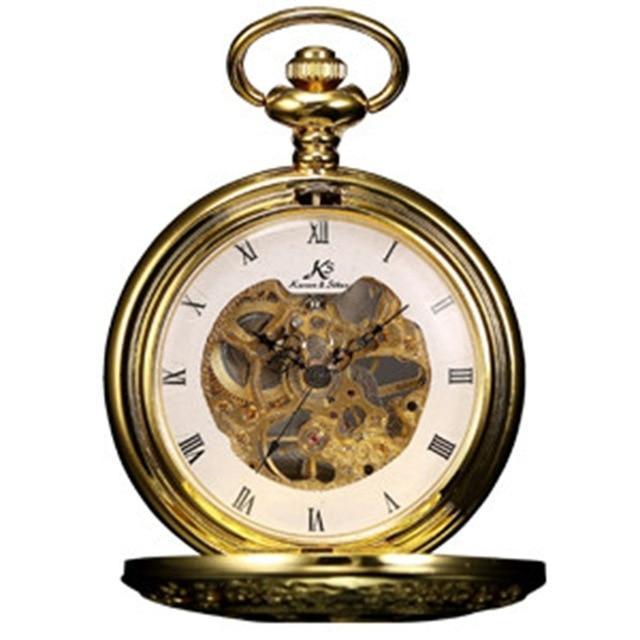 Men's Mechanical Skeleton Collection Pocket Watches - 3 Colors