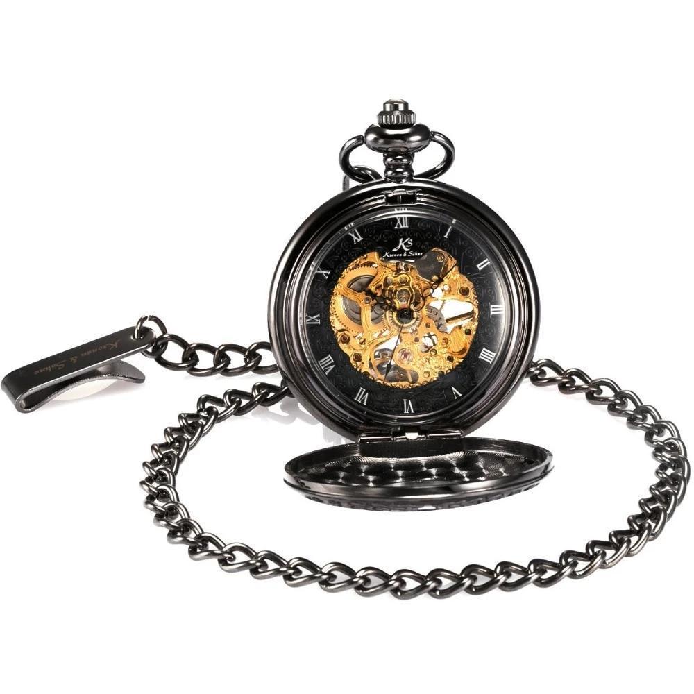 Men's Mechanical Skeleton Collection Pocket Watches - 3 Colors