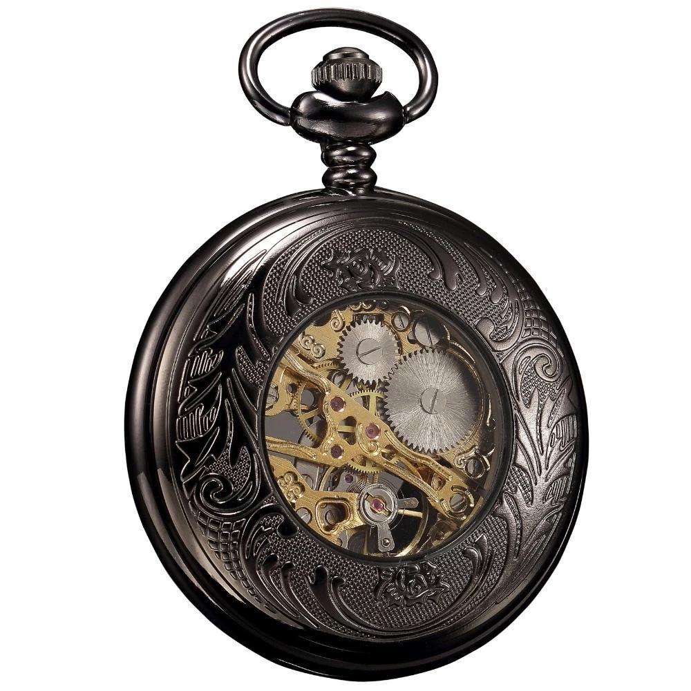 Men's Mechanical Skeleton Collection Pocket Watches - 3 Colors