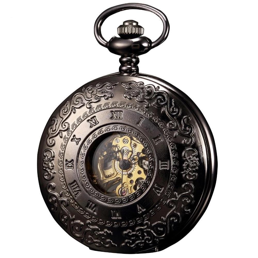 Men's Mechanical Skeleton Collection Pocket Watches - 3 Colors