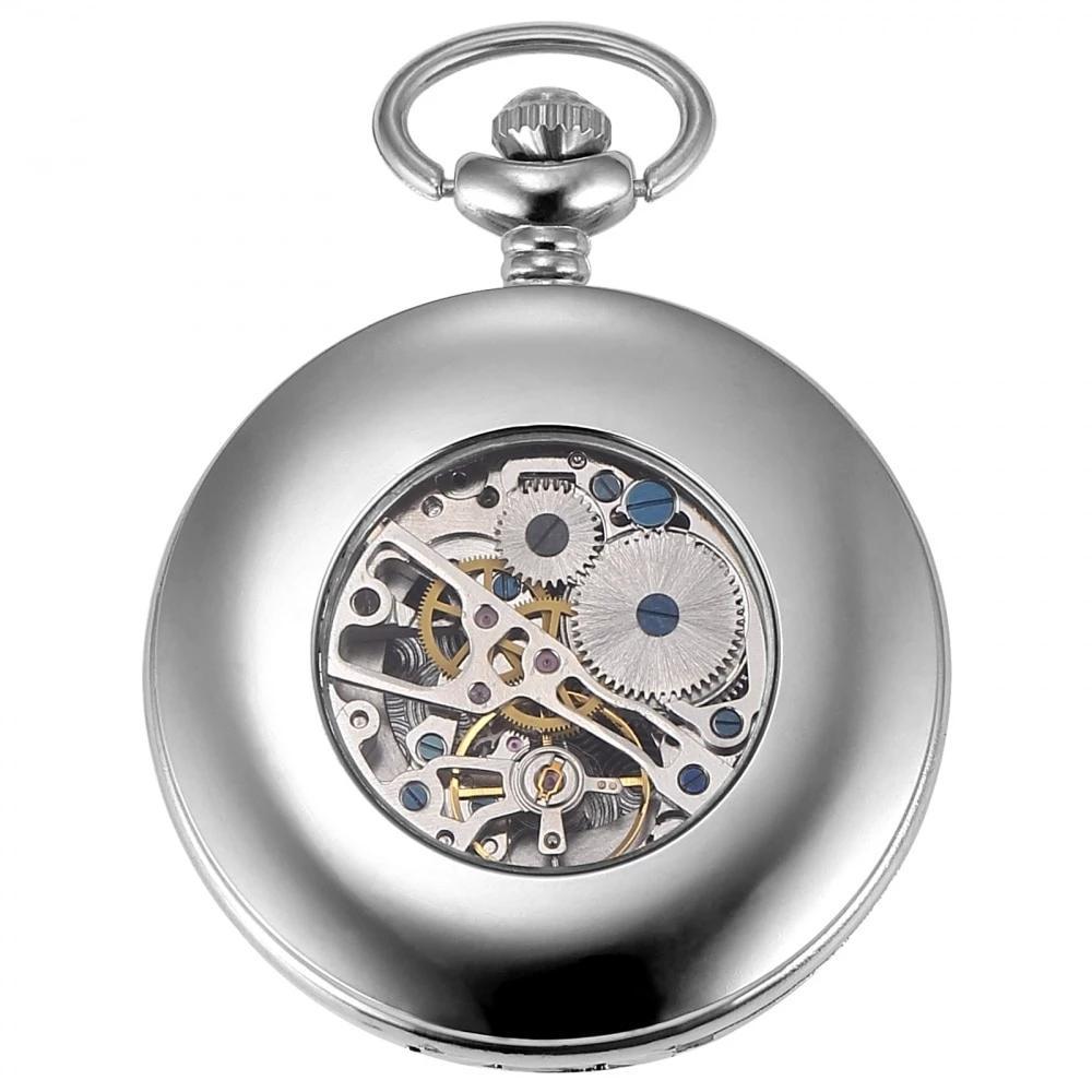 Men's Mechanical Steampunk Marine Collection Pocket Watches - 3 Colors