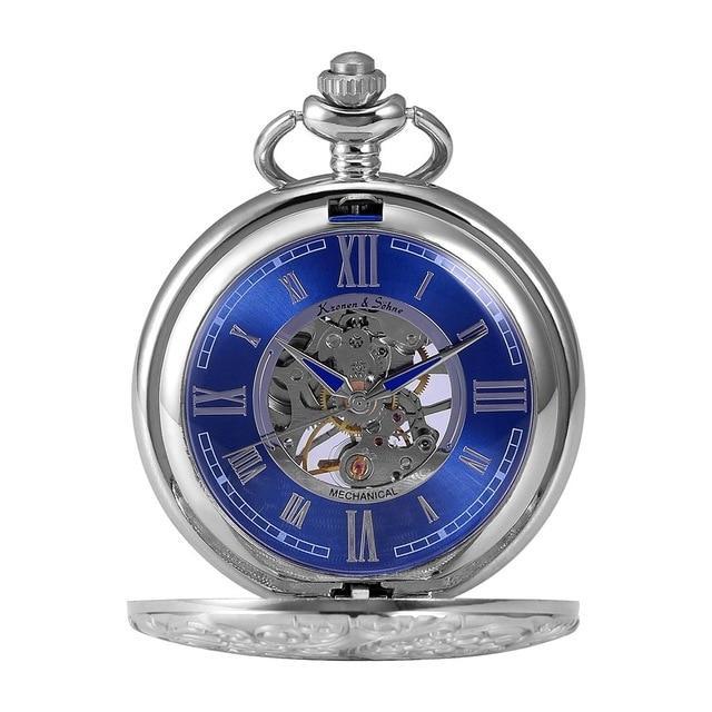 Men's Mechanical Steampunk Marine Collection Pocket Watches - 3 Colors