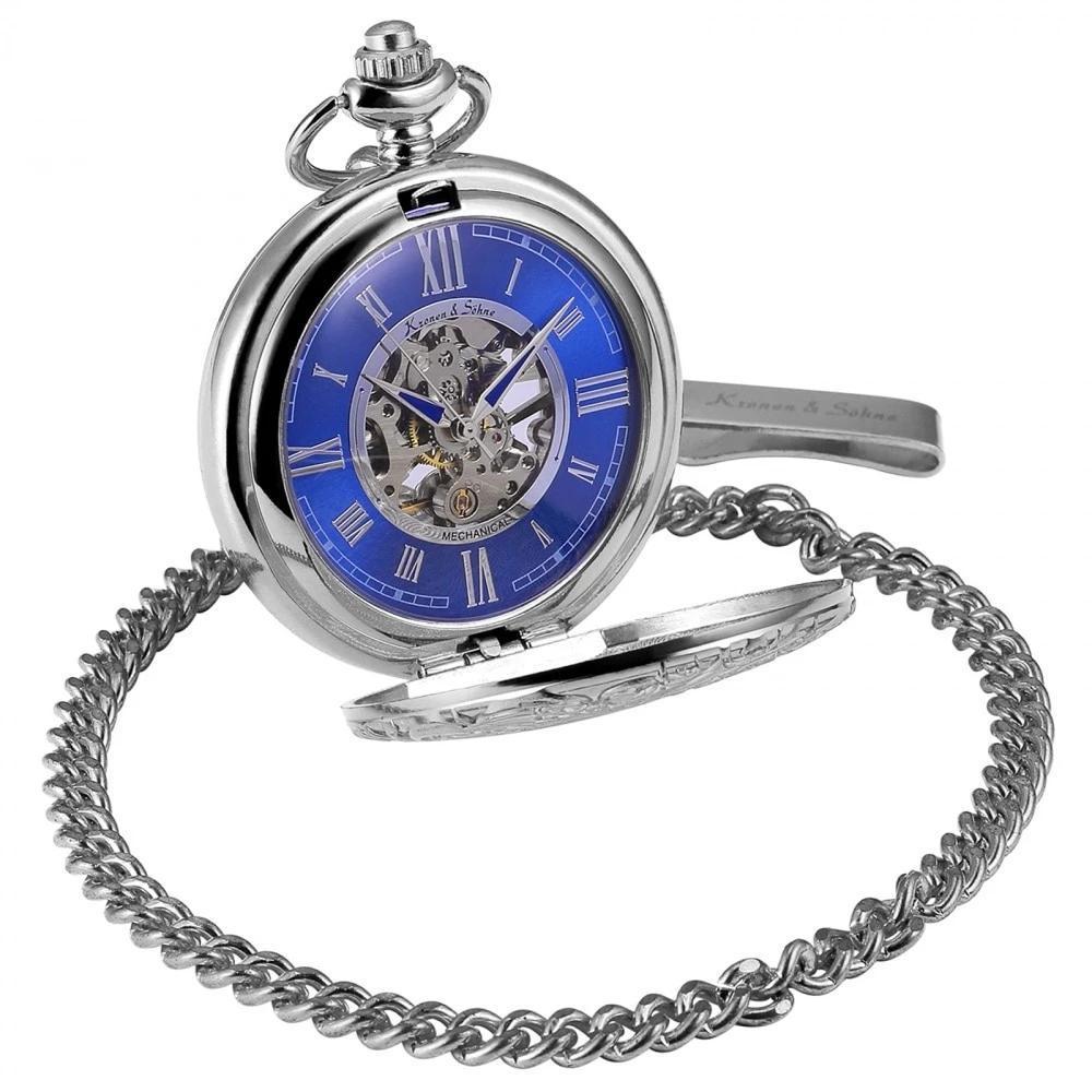 Men's Mechanical Steampunk Marine Collection Pocket Watches - 3 Colors