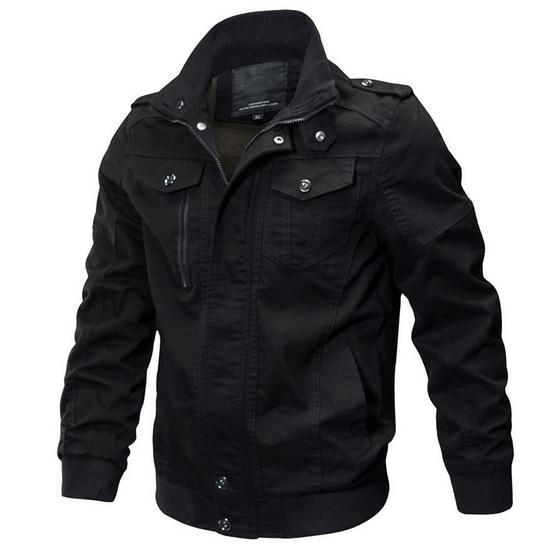 Men's Military Cargo Jacket - 3 Colors