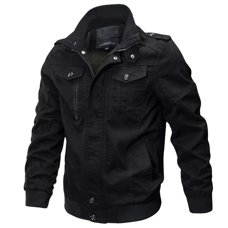 Men's Military Cargo Jacket - 3 Colors
