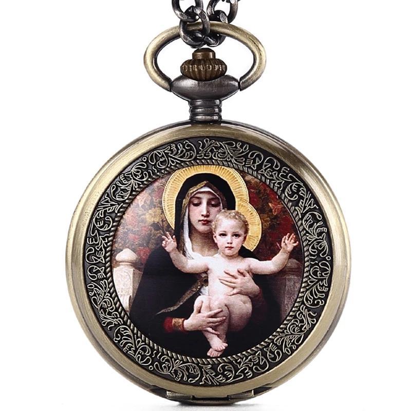 Men's Mother Mary Collection Pocket Watches - 2 Colors