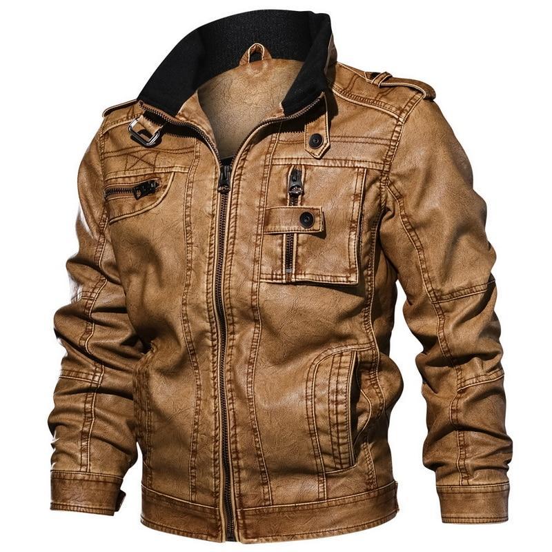 Men's Motorcycle Leather Jacket - 3 Colors