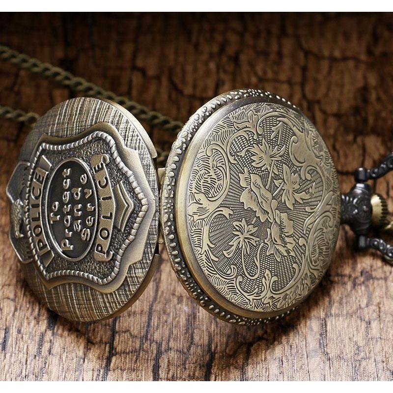 Men's Police Pocket Watch