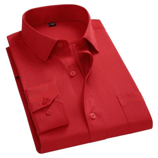 Men's Red Dress Shirt