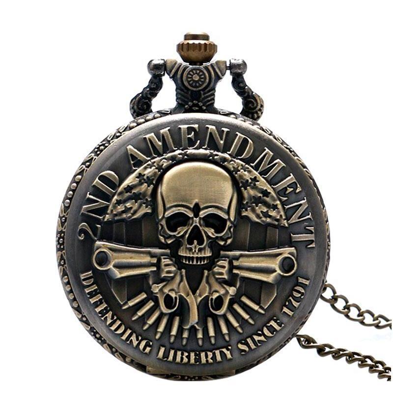 Men's Second Amendment Pocket Watch