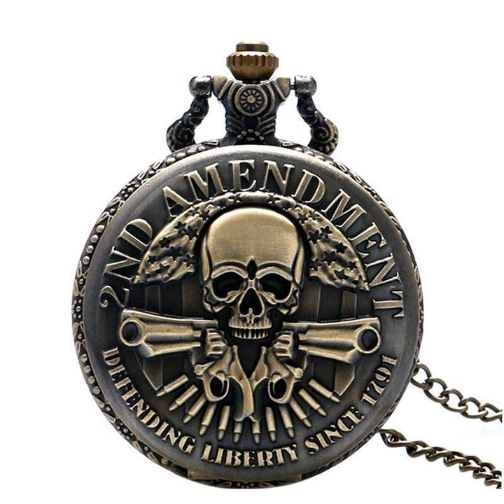Men's Second Amendment Pocket Watch