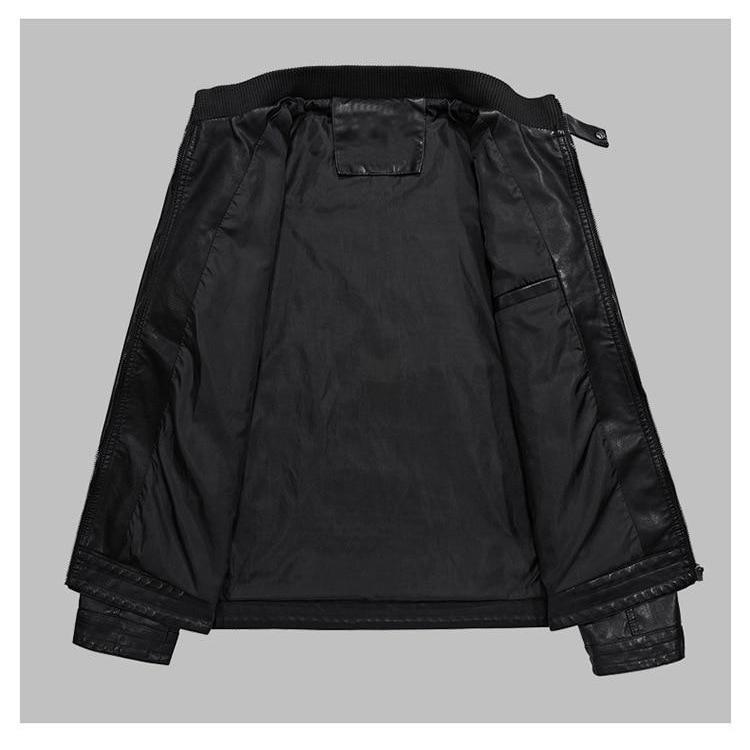 Men's Slim Leather Jacket - 2 Colors