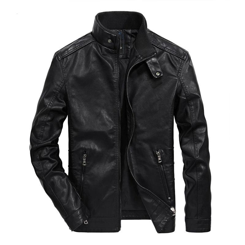 Men's Slim Leather Jacket - 2 Colors