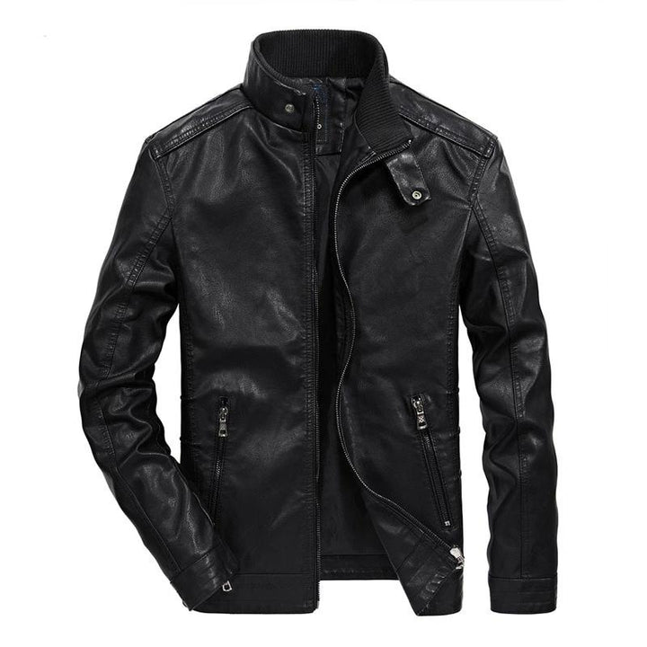 Men's Slim Leather Jacket - 2 Colors