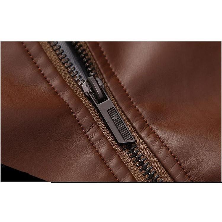 Men's Slim Leather Jacket - 3 Colors