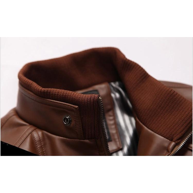 Men's Slim Leather Jacket - 3 Colors