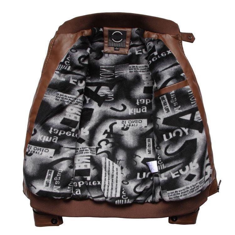 Men's Slim Leather Jacket - 3 Colors