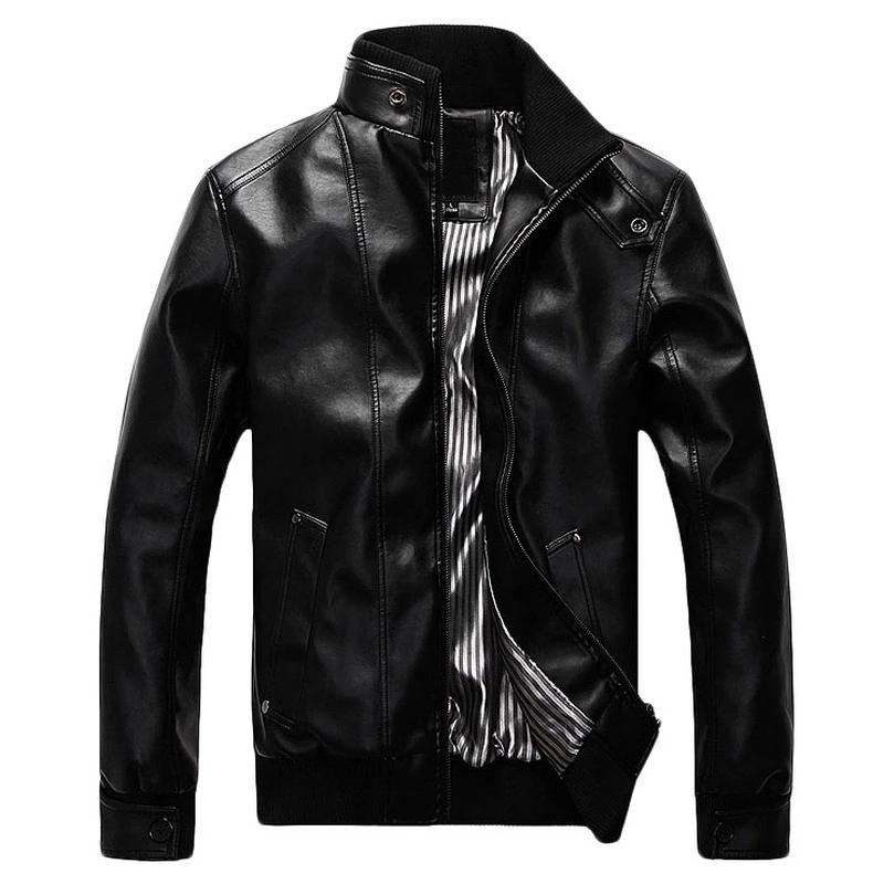 Men's Slim Leather Jacket - 3 Colors
