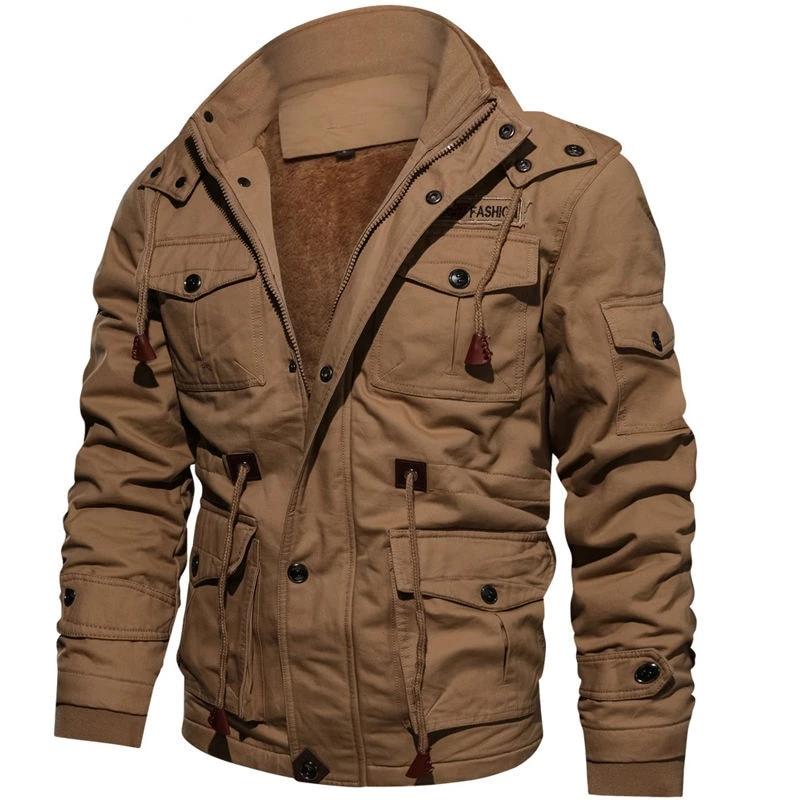Men's Thick Cargo Coat - 3 Colors