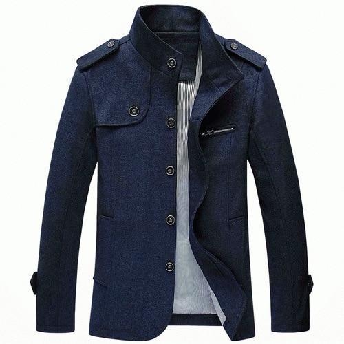 Men's Wool Trench Coat - 4 Colors