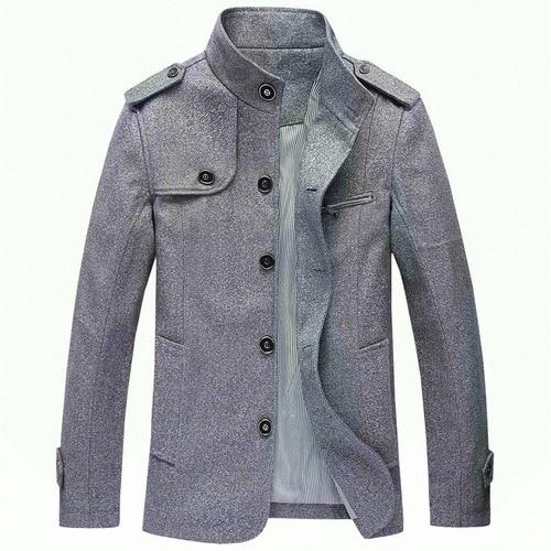Men's Wool Trench Coat - 4 Colors