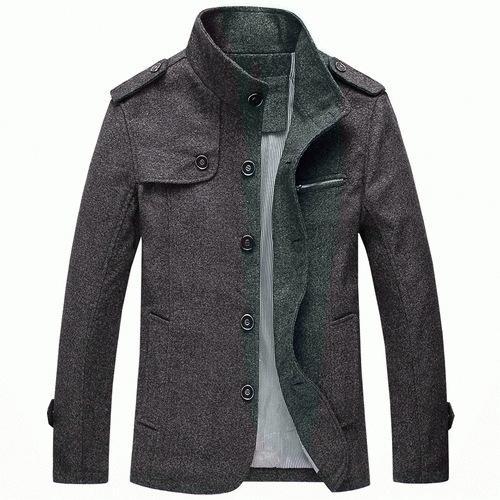Men's Wool Trench Coat - 4 Colors