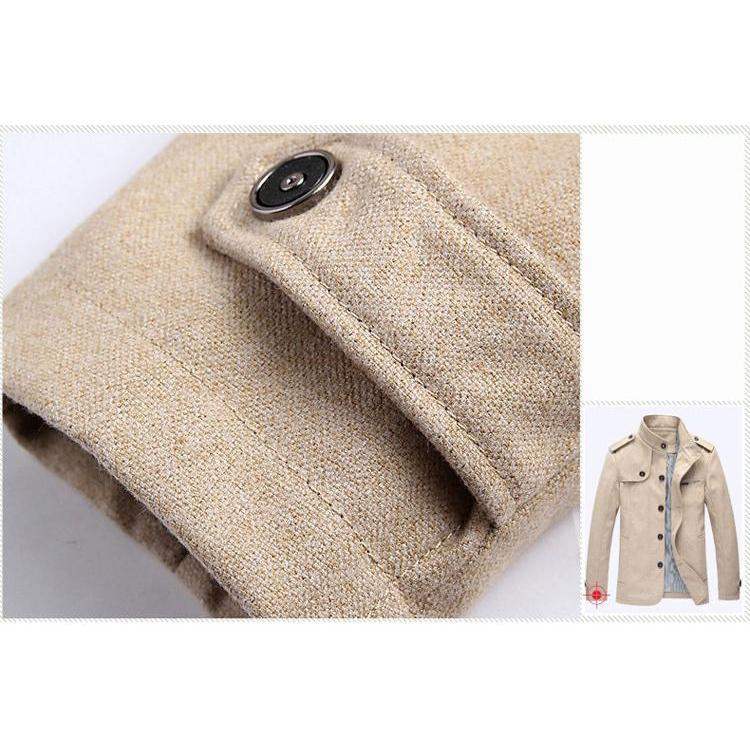 Men's Wool Trench Coat - 4 Colors