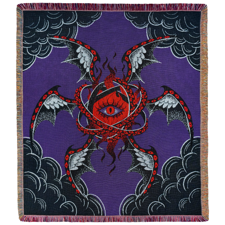 Mephisto - Seraphim Dark Angel Woven Blanket